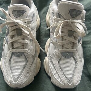New Balance 9060 White and Gray Sneakers
